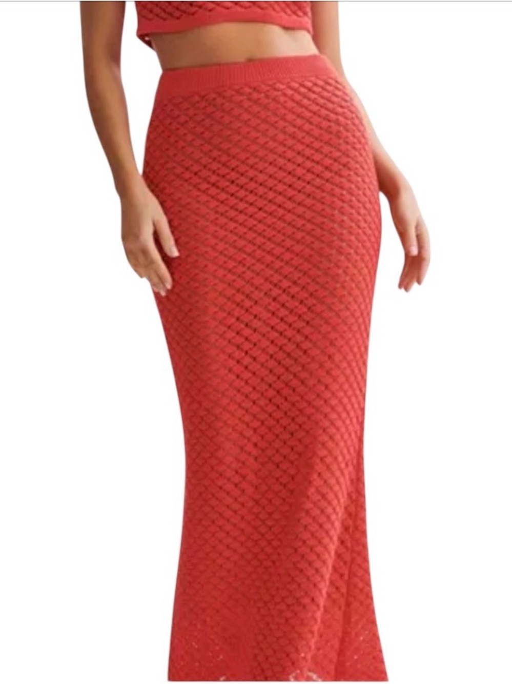 MESHKI CROCHET MAXI SKIRT SIZE M